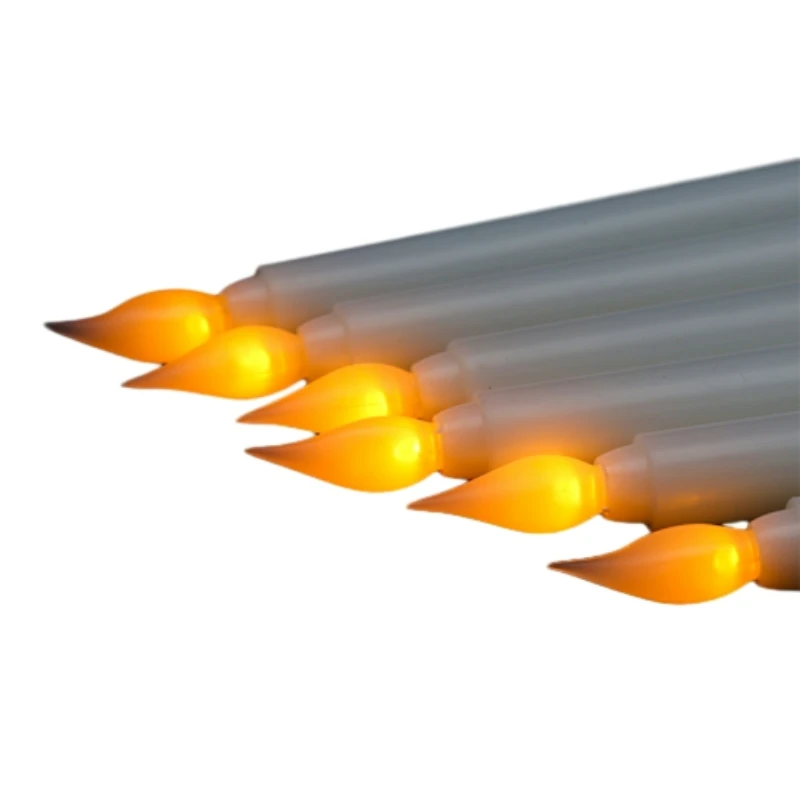 flameless advent taper candles