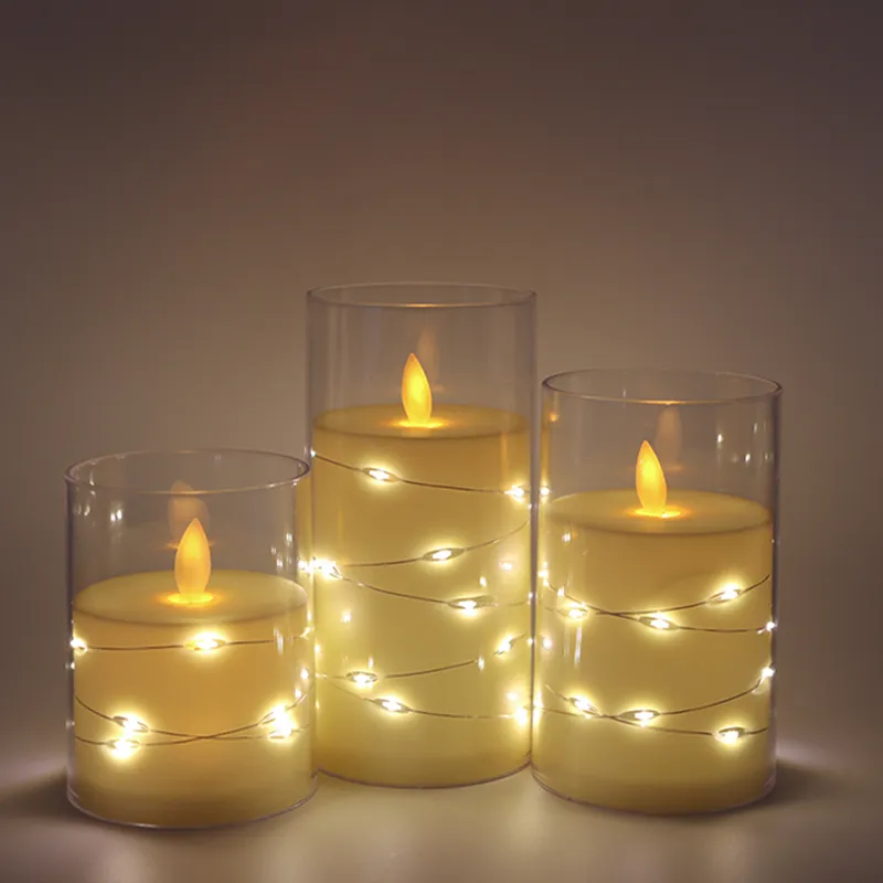 battery flickering candles with timer