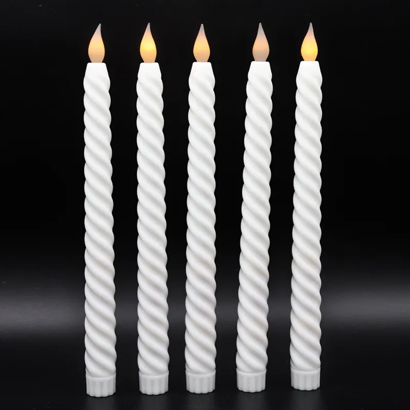 brown flameless candles