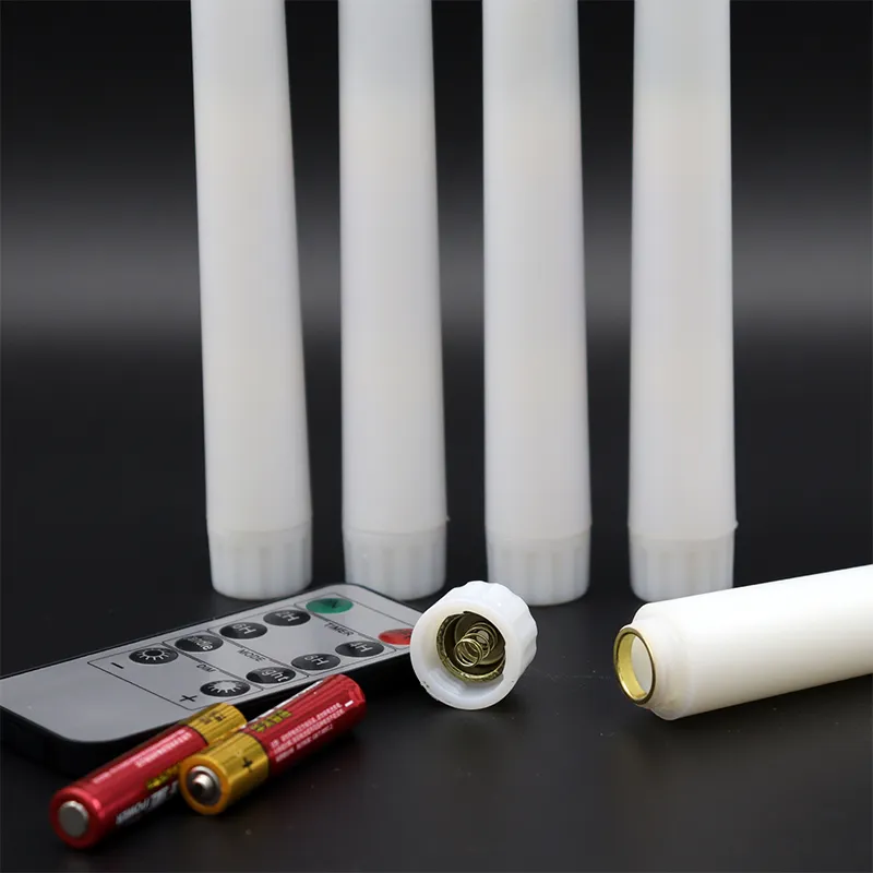flameless red candles