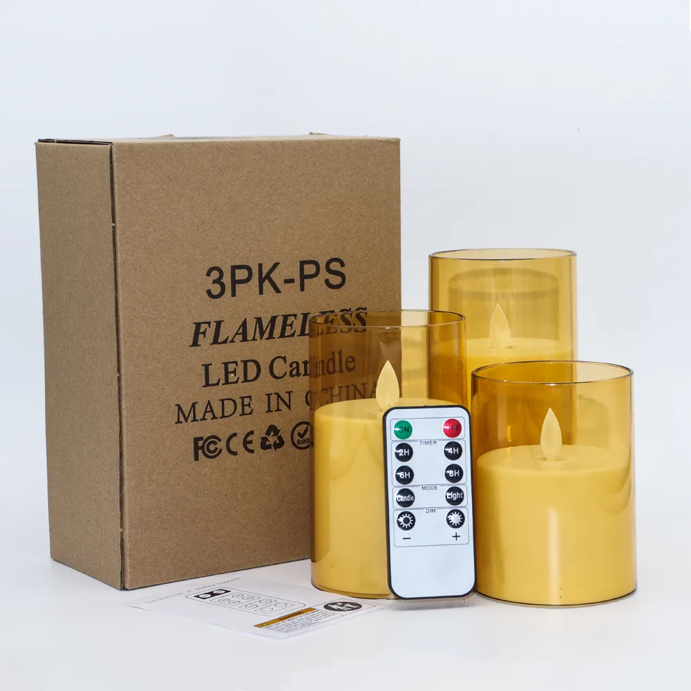 outdoor flameless candles with timer
