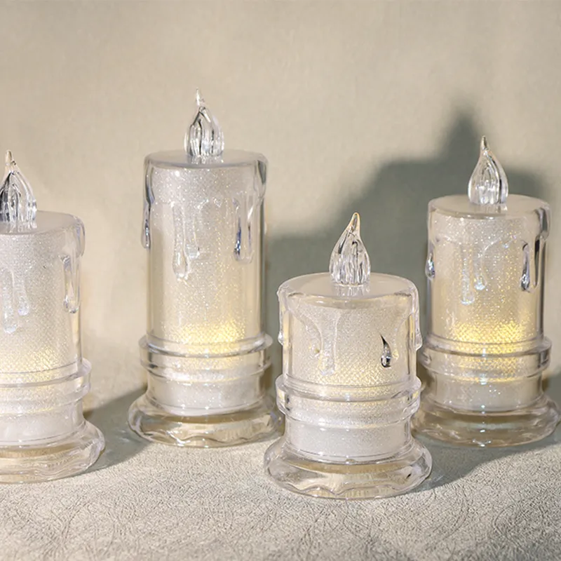 blue battery operated candles