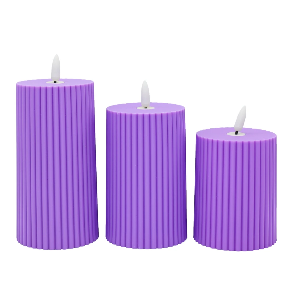 Chinese supplier European style Roman column cylindrical LED candle photography prop indoor decoration