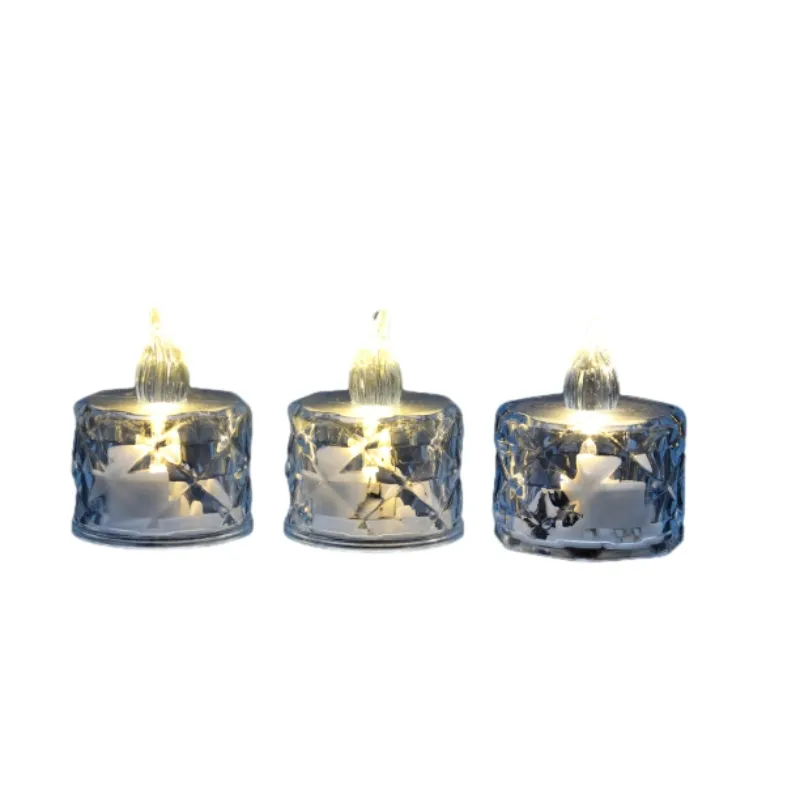 black flameless candles