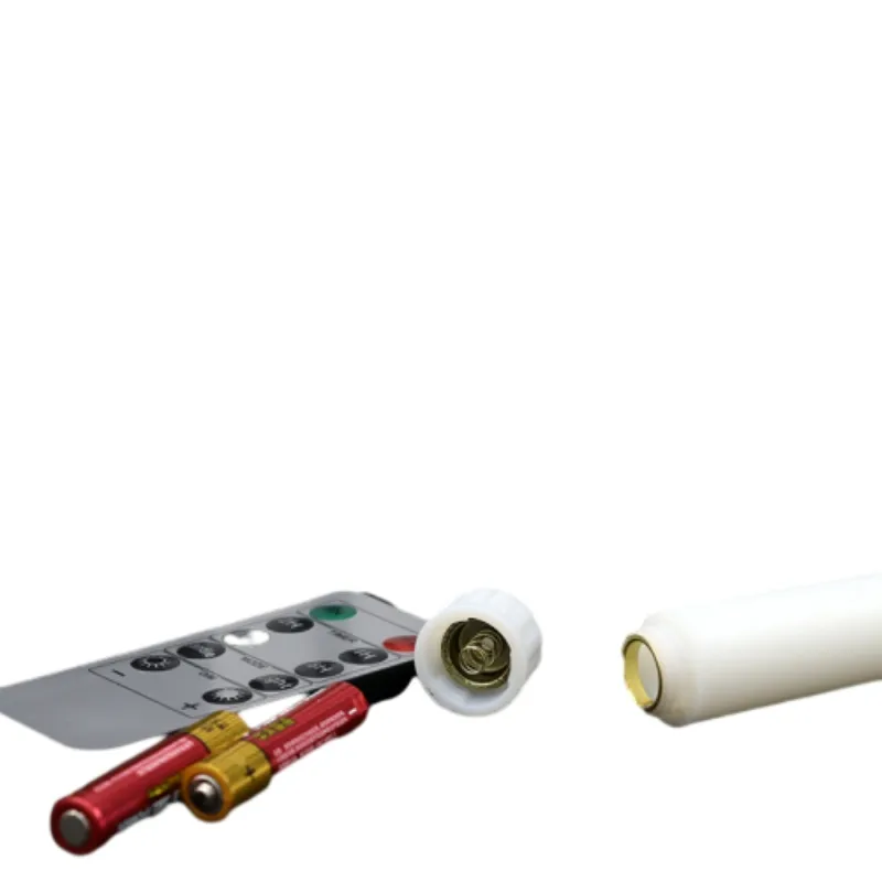 white battery candles