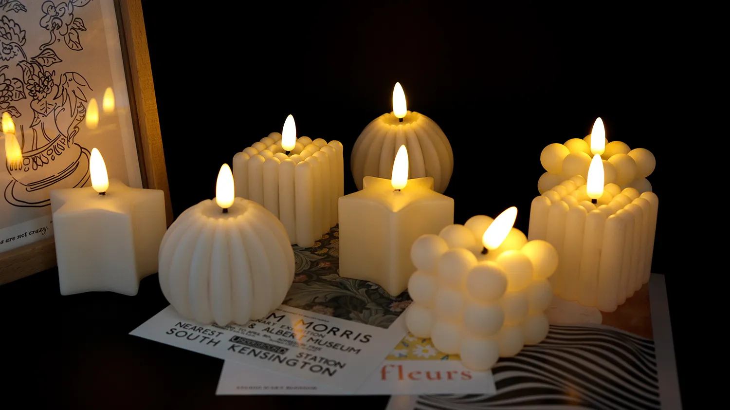 battery taper candles with timer
