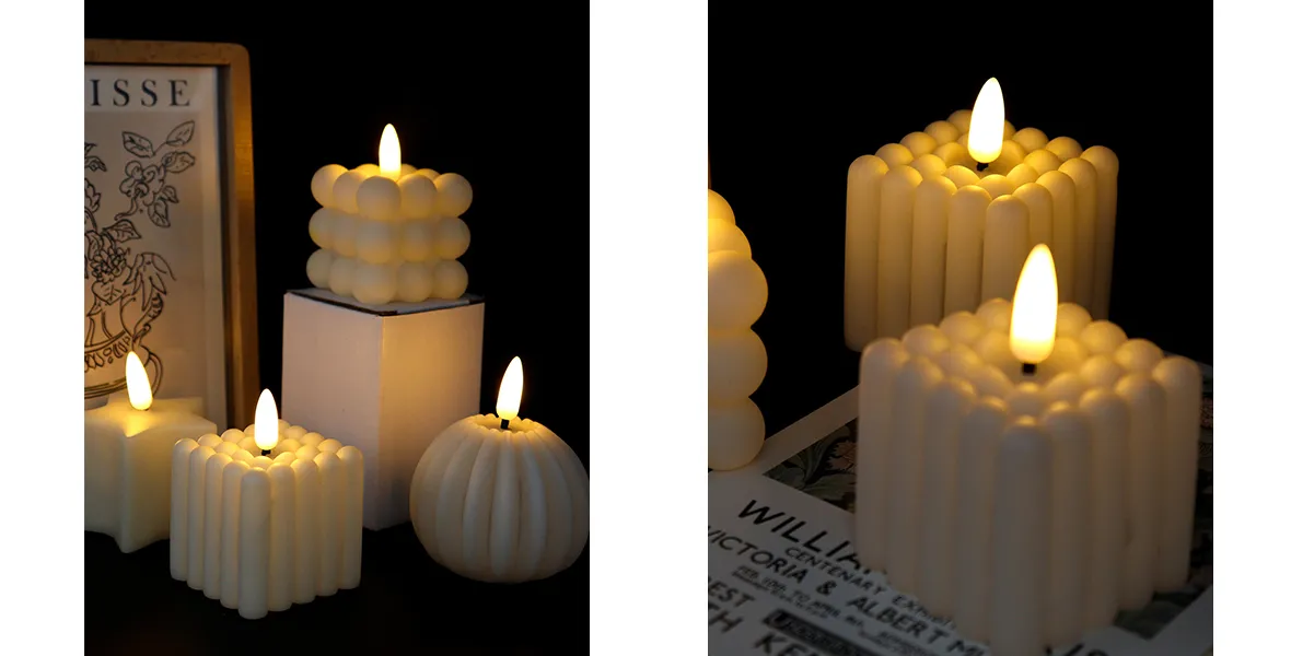 short flameless candles