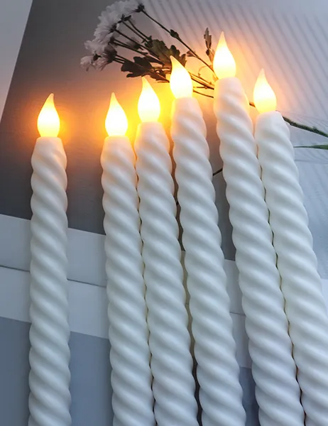 pine cone flameless candles
