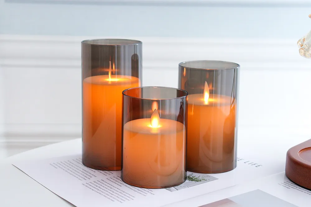 red battery candles