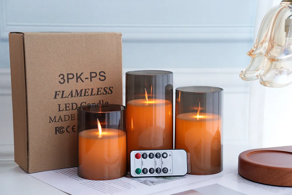 battery operated advent taper candles
