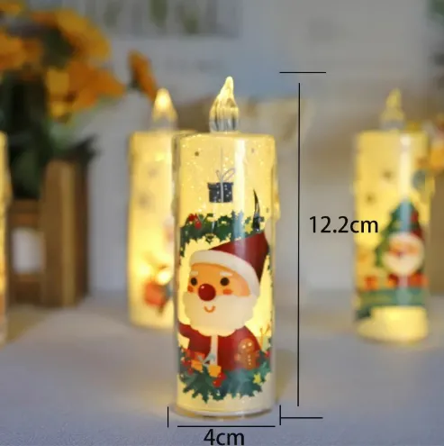 silver flameless candles
