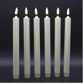 primitive battery operated taper candles with timer