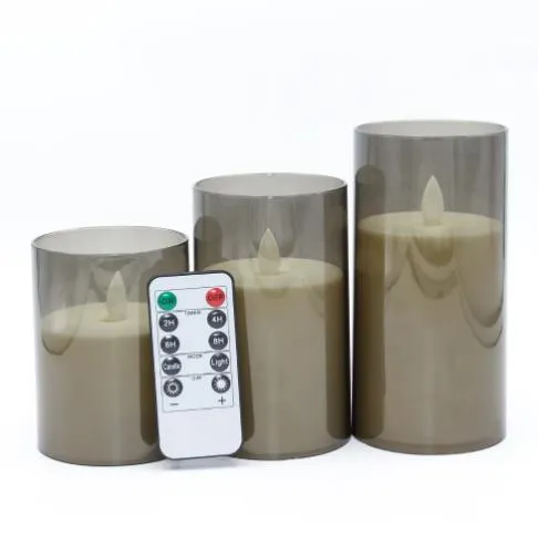 flameless remote taper candles