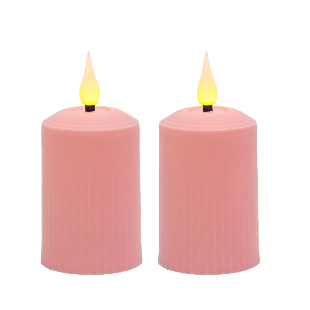 candle with led lights inside