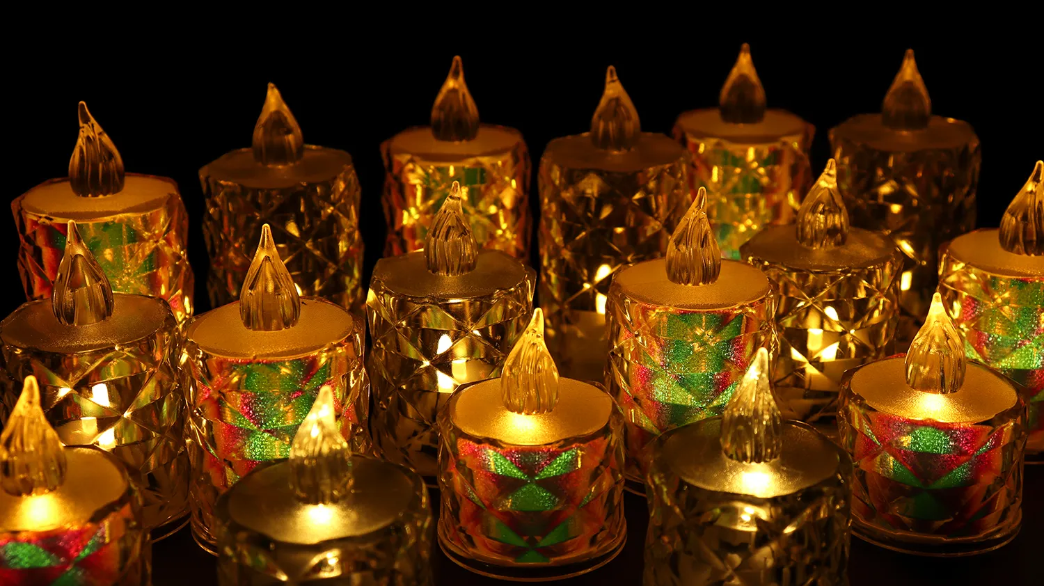 lighted candle holders
