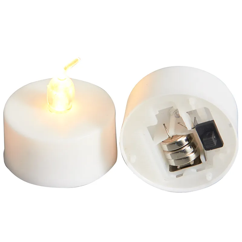 red flameless taper candles with timer